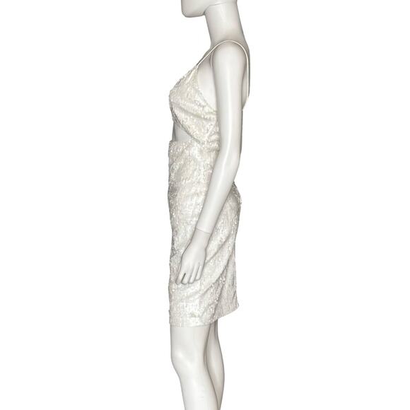 Alice + Olivia Valli Cami Mini Dress In Off White Women’s Sz 8 - Picture 4 of 9